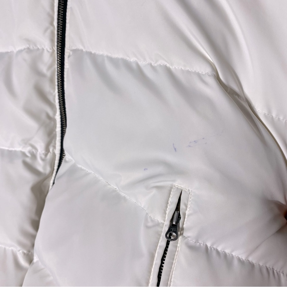 Joe Fresh White Down Filled Puffer Coat With Hood M - Picture 10 of 16
